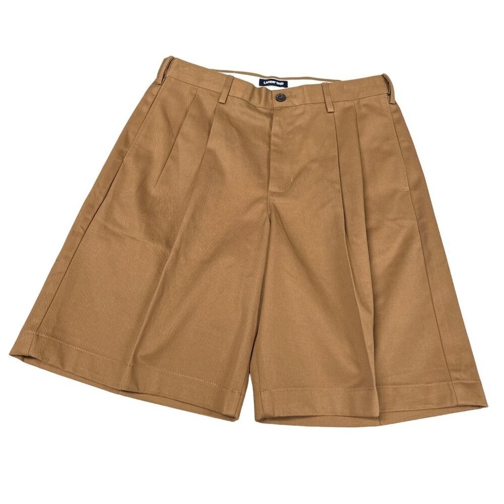 Lands' End Mens 9 Inch Traditional Fit Stretch Knockabout Chino Shorts Size 33‎
